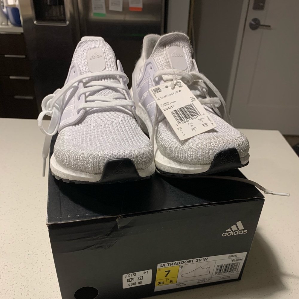 Adidas Ultraboost 2020 Triple White Size 7W
